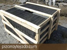 Pallet de pizarra natural de León para tejados para venta en España.