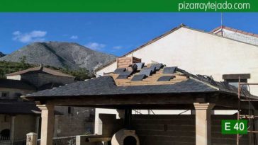 Tejados y cubiertas de pizarra en Palencia. Pizarra para tejado de montaña.