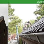 Detalle de remates de tejado en Turnhout Bélgica. Teja negra vitrificada.