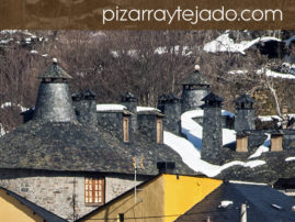 Fotos de tejados de pizarra de la provincia de León.