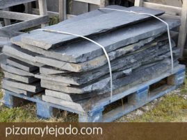 Peldaños para escaleras de pizarra natural. Cantera en León. Pizarra para vierteaguas y alfeizar de ventanas.