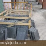 Plaqueta de pizarra natural 35 x25 para suelo exterior. Pizarra para decoración de suelos exteriores.