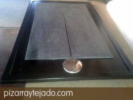 Ducha de pizarra natural. Fabricación personalizada.