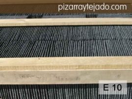 E 10 Pizarra rectangular y redonda para tejados de viviendas. Piedra natural de León.