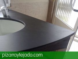 Encimera de pizarra.