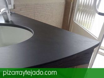 Encimera de pizarra.