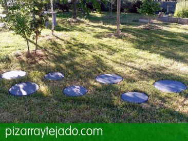 Paso japonés de pizarra de León.