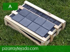 Minipallet de pizarra azulejos para paredes.