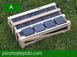 Pizarra azulejos, decoración de baños.