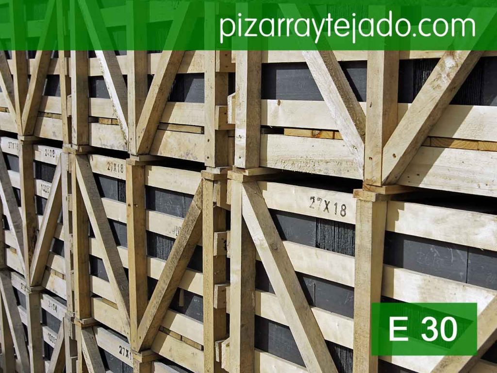 Pizarra negra para tejados. E30.