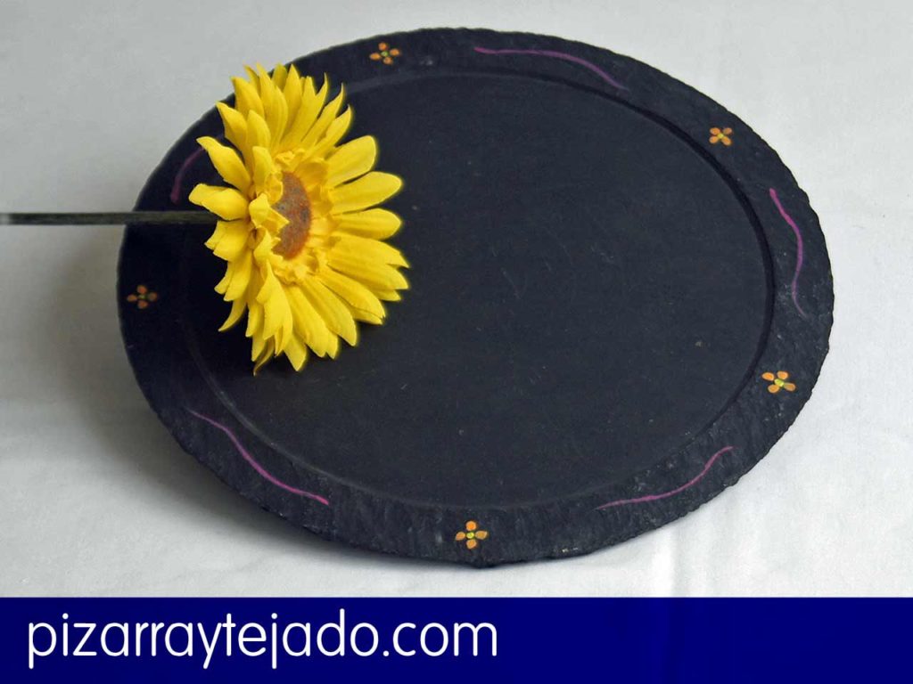 Plato pizarra precio.
