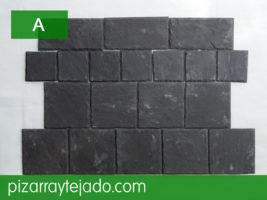 Azulejos de pizarras. Piedra natural para decoración.