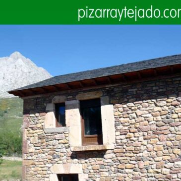 Pissarra per la coberta. Pizarra Cataluña. Pisarra teulada. Pissarra per teulades i façanes. Pizarra tejados. Pallets de pissarra natural per cobertes.