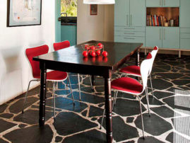 Suelo pizarra natural. Pizarra irregular para suelo interior y exterior.