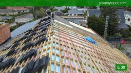 Colocación pizarra tejado Madrid pizarra natural. Pizarra barata Madrid.