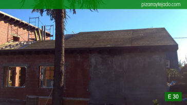 Labor de instalación de doble rastrel para tejado de pizarra 50x25. Pizarra Sierra Madrid. Tejado de pizarra en Madrid.