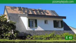 Bonita pizarra E40 Alta Montaña. Colocación pizarra en cubierta pizarra Madrid (Cerceda, Moralzarzal).