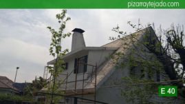 Inicio de las labores para colocación de pizarra en Madrid. Cerceda (Moralzarzal).