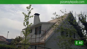 Inicio de las labores para colocación de pizarra en Madrid. Cerceda (Moralzarzal).