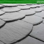 Precioso tejado de vivienda en León con pizarra para tejado. León pizarra tejado.