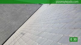 Preciosa restauración completa de madera y de pizarra en cubierta de 100 años. Tejado Alpedrete.