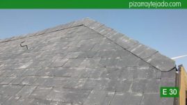 Rehabilitación integral de tejado de pizarra. Pizarra Guadarrama.