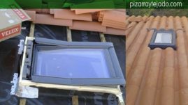 Colocación de Velux para teja mixta. Montaje de Velux León.
