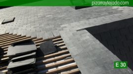Colocación de pizarra y reparación de tejados de pizarra en León.