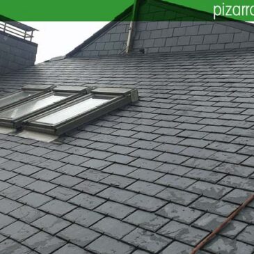 Preciosa pizarra negra en cubierta en Ponferrada. Colocación de Velux Ponferrada.