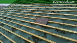 Colocación de rastreles para pizarra.