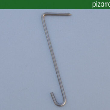 Ganchos para colocar pizarra en acero inoxidable.