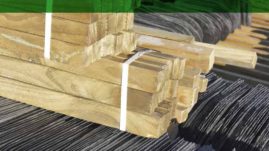 Precio rastrel de madera para pizarra. Colocación de rastrel de madera en tejado de pizarra.