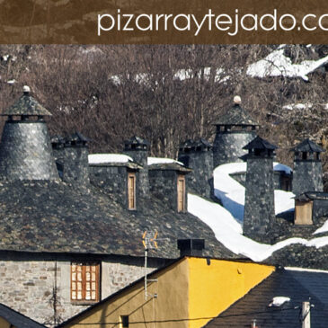 Fotos de tejados de pizarra de la provincia de León.