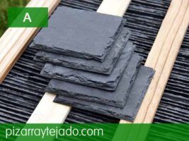 Bordes rústicos de pizarra azulejos para baños.