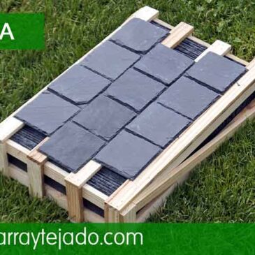 Pallet 20 kg de pizarra azulejos.