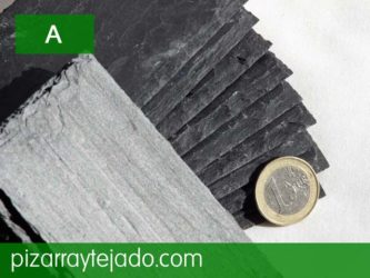 Azulejo de pizarra grosor y dimensiones según cliente.