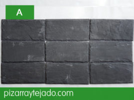 Azulejo de piedra pizarra decoración. Formato rectangular.