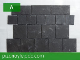 Azulejos de pizarras. Piedra natural para decoración.