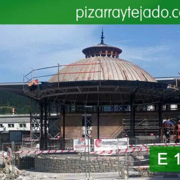 Colocación de pizarra San Sebastián. Pizarra del Bierzo E 10.