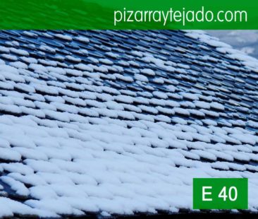 Tejado pizarra Pirineos. E40 Pizarra para Alta Montaña.