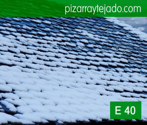 Tejado pizarra Pirineos. E40 Pizarra para Alta Montaña.