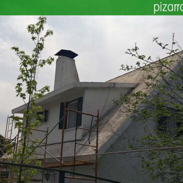 Inicio de las labores para colocación de pizarra en Madrid. Cerceda (Moralzarzal).