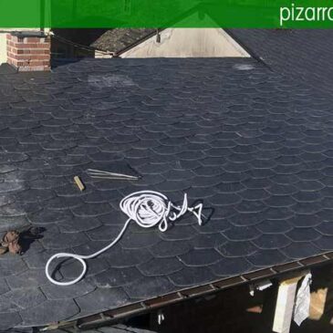 Colocación de pizarra de tejado en Ponferrada. Estructuras de madera. Pizarra tejado Ponferrada.
