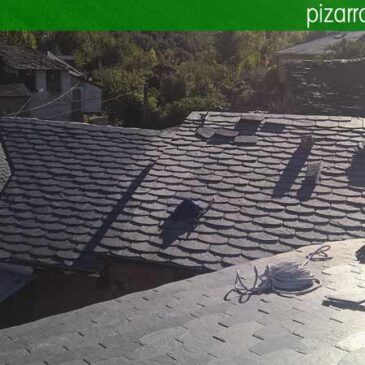 Colocación de pizarra en El Bierzo. Tejados de pizarra en el Bierzo. Pizarra tejado Bierzo.
