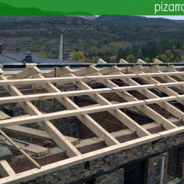 Ejecución y construcción de tejado en Ponferrada. Construcción tejado madera Ponferrada.