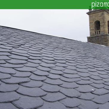 Preciosa cubierta de pizarra. Solicite presupuesto colocación pizarra en tejado. Precio m2 pizarra.